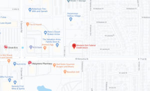 Western Sun Federal Credit Union Broken Arrow Main Office Branch google map screenshot linked to full map