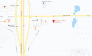 Western Sun Federal Credit Union Owasso Branch google map screenshot linked to full map